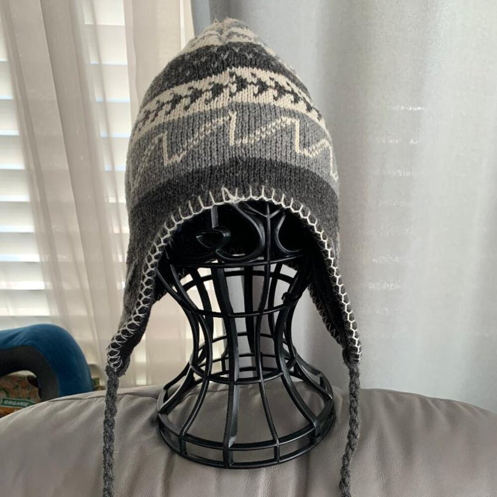 Unisex Grey Nordic Hat